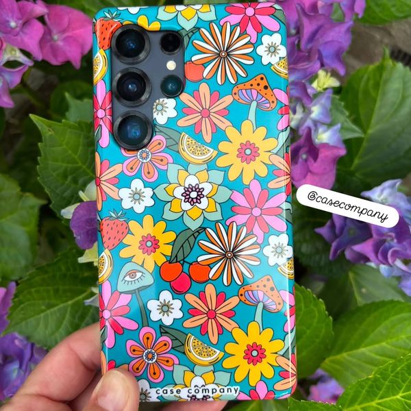 Retro Flowers N°2 - Blue, @book.loverdutch
